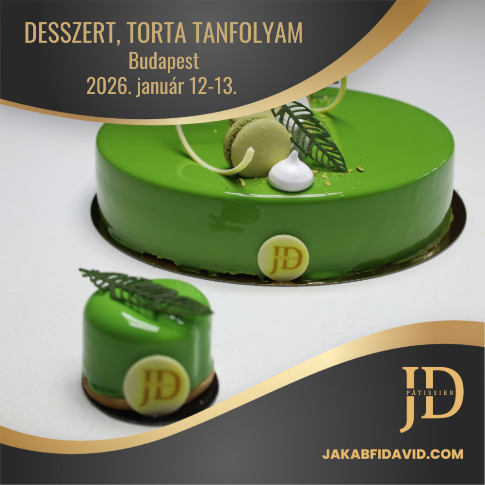 Desszert, torta tanfolyam – január 12-13. Budapest